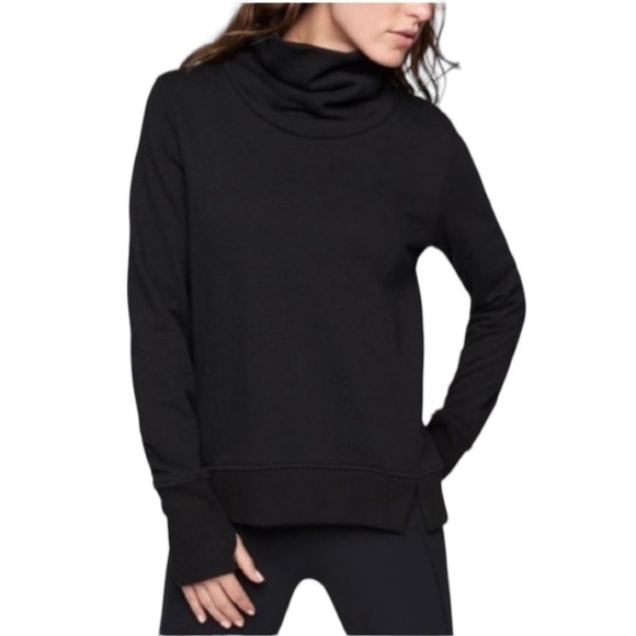 Athleta Funnel Fleece Turtleneck Sweatshirt - Picture 1 of 11